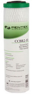 Pentek-9-3/4 Standard Carbon Taste & Odor-CCBR2-10; COCONUT GAC/BRIQUETTE/RESIN