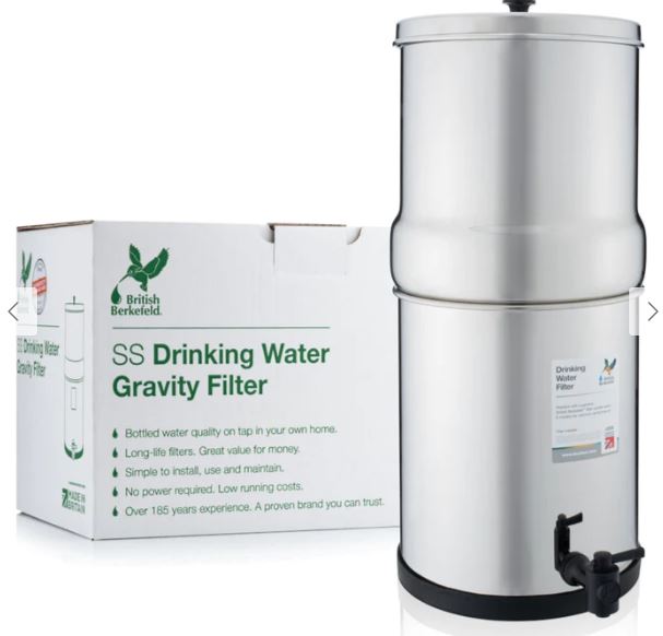 Doulton W9361138 Stainless Steel Gravity 2-Filter System