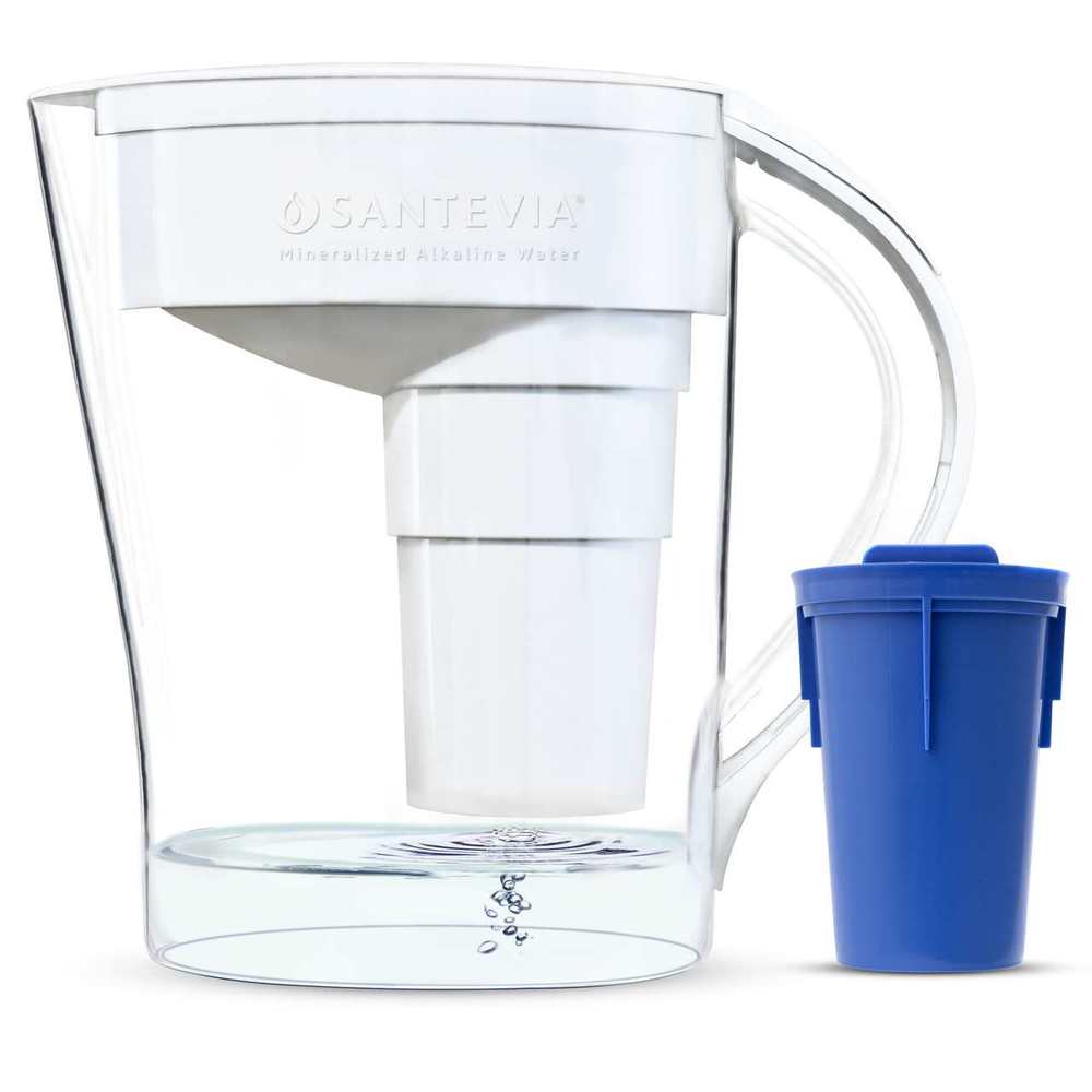 Alkaline Water Pitcher - Mina Slim - White